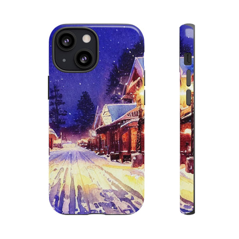 Estes Park After the Christmas Parade - Impact Resistant Phone Case iPhone 13 Mini Glossy